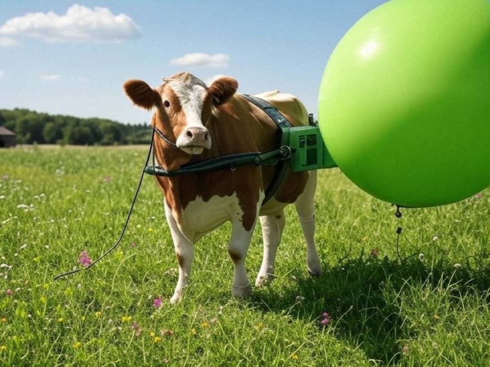 Rumex Methane Collector for farm animals